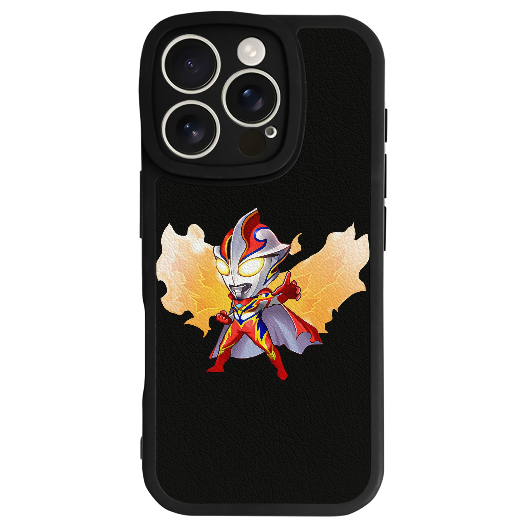 （画像用） ウルトラマン Ultraman 【iPhone 16シリーズ対応】シリコンスマホケース（レザー調） 材質：シリコン